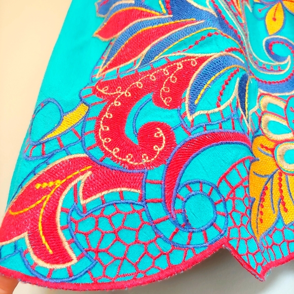 Flying Tomato Embroidery Boho Summer Dress Size S - Picture 8 of 17